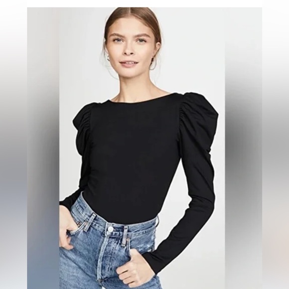 Susana Monaco Puff sleeve top - Picture 1 of 6